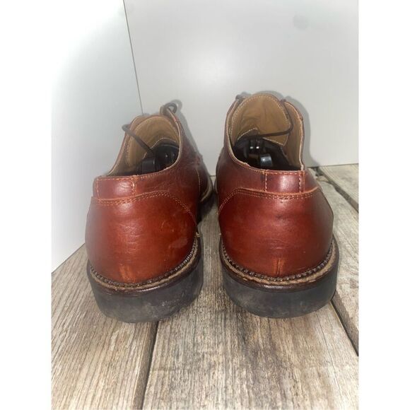 H.S. Trask & Co Brown Leather Oxford Shoes Men’s Size 10M Made in Italy Handcraf - Picture 4 of 8
